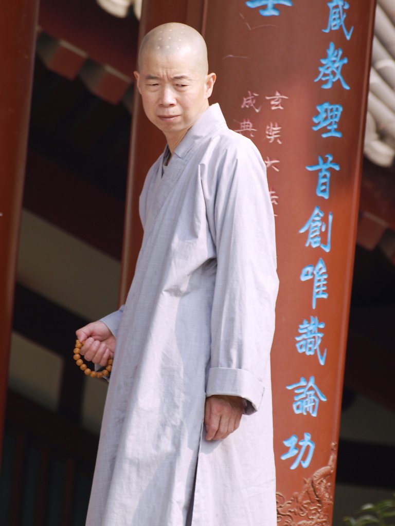 Monk in Big Wild Goose Pagoda