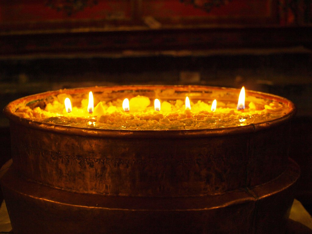 Candles in the monastery